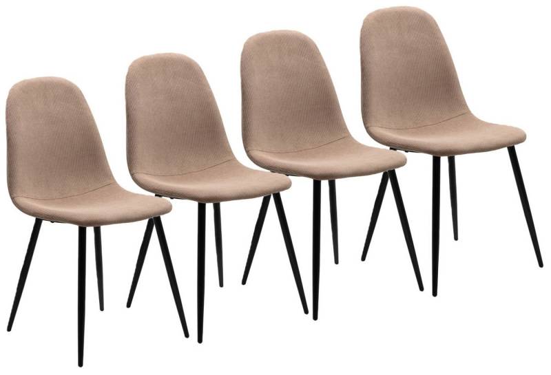 freiraum Polsterstuhl Anya (4er Set), 43 x 83 x 50 cm (B/H/T) von freiraum