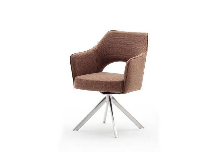 möbelando Polsterstuhl TONALA (2er Set), 64 x 85 x 61 cm (B/H/T), braun von möbelando