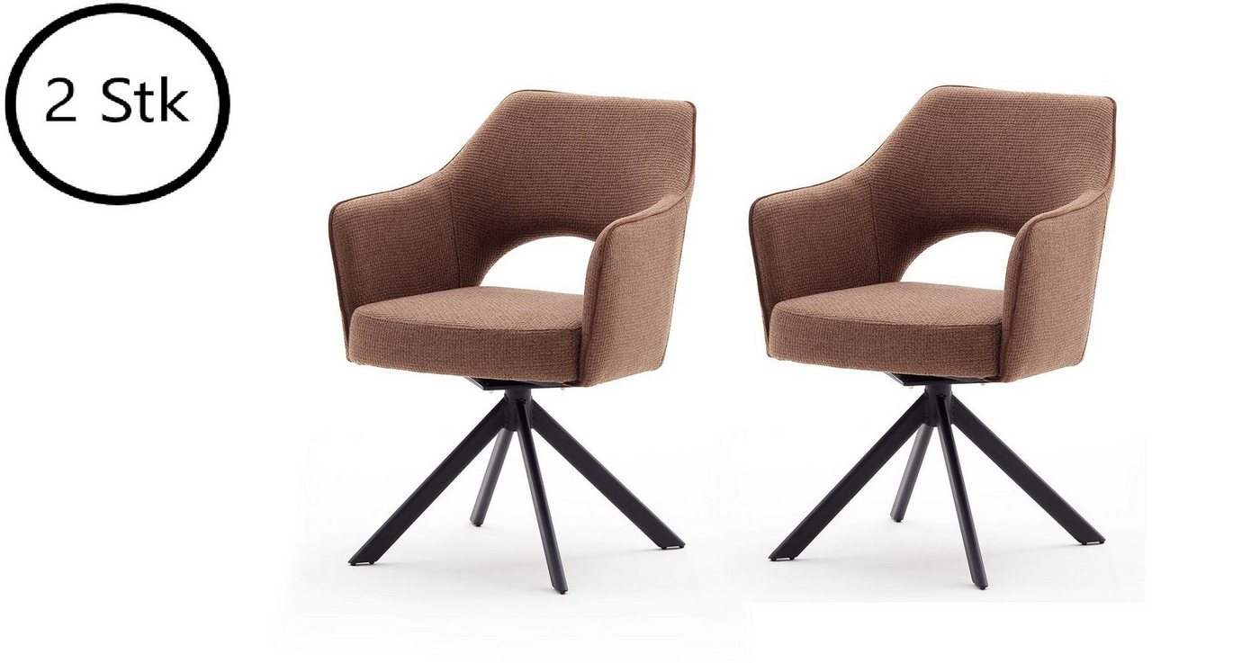 möbelando Polsterstuhl TONALA (2er Set), 64 x 85 x 61 cm (B/H/T) von möbelando