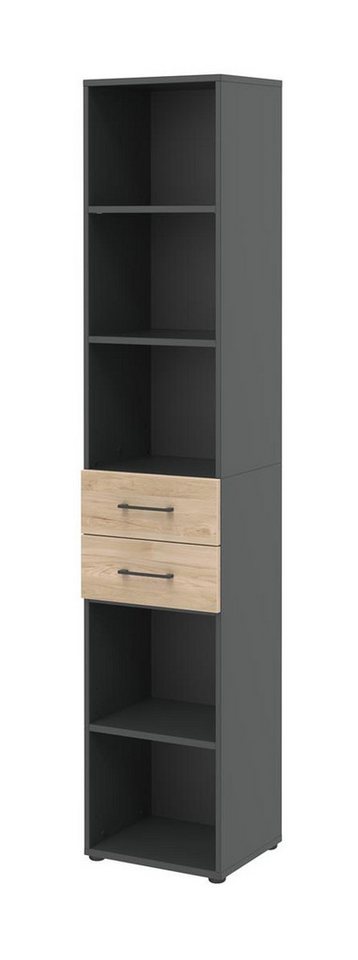 möbelando Regal 859 home.office by rb, 40 x 212,5 x 34,4 cm (B/H/T) von möbelando