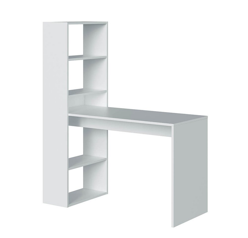 FORES HABITAT Regal-Schreibtisch in Artik-Weiß - 120x144x53 (BxHxT) von FORES HABITAT