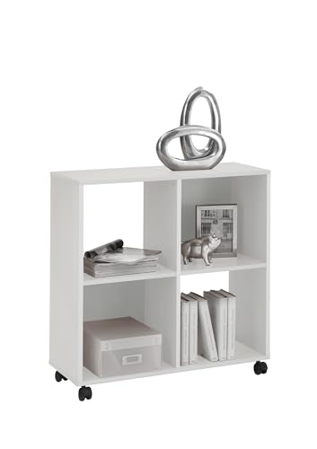 möbelando Regal >Sprint< in weiß - 72x78x33cm (BxHxT) von möbelando