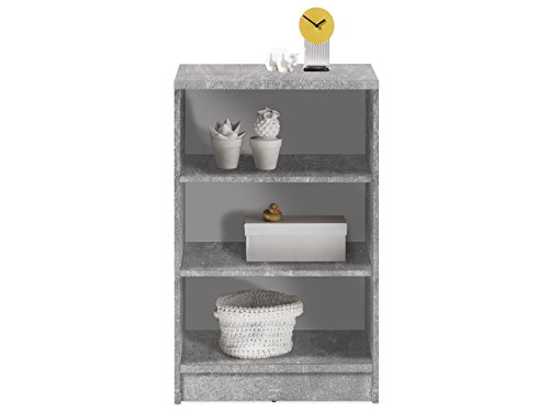 möbelando Regal Standregal Beistellregal Holzregal Bücherregal Dekoregal Olli I Beton/Weiß möbelando Regal Standregal Beistellregal Holzregal Bücherregal Dekoregal Olli I Beton/Weiß von möbelando