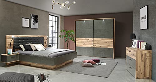möbelando Schlafzimmer Programm Komplett-Set Schlafmöbel Einrichtung Rhodos II von möbelando
