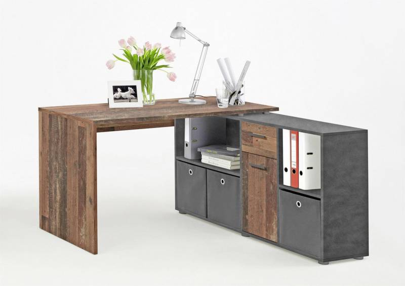 möbelando Eckschreibtisch Beppo, 136 x 75 x 68 cm (B/H/T) von möbelando