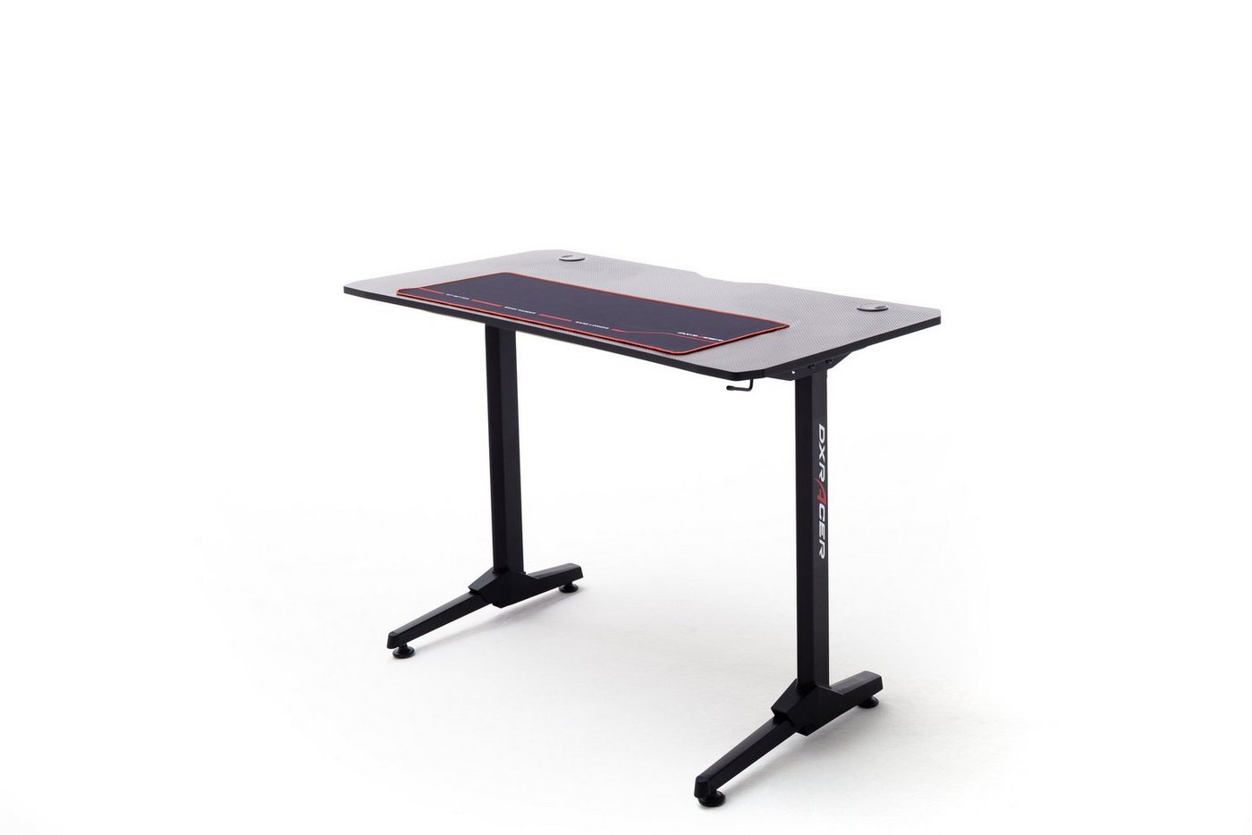 möbelando Schreibtisch DX-RACER Desk (BxHxT: 110x75x60 cm), aus Holzwerkstoff,Metall in schwarz von möbelando