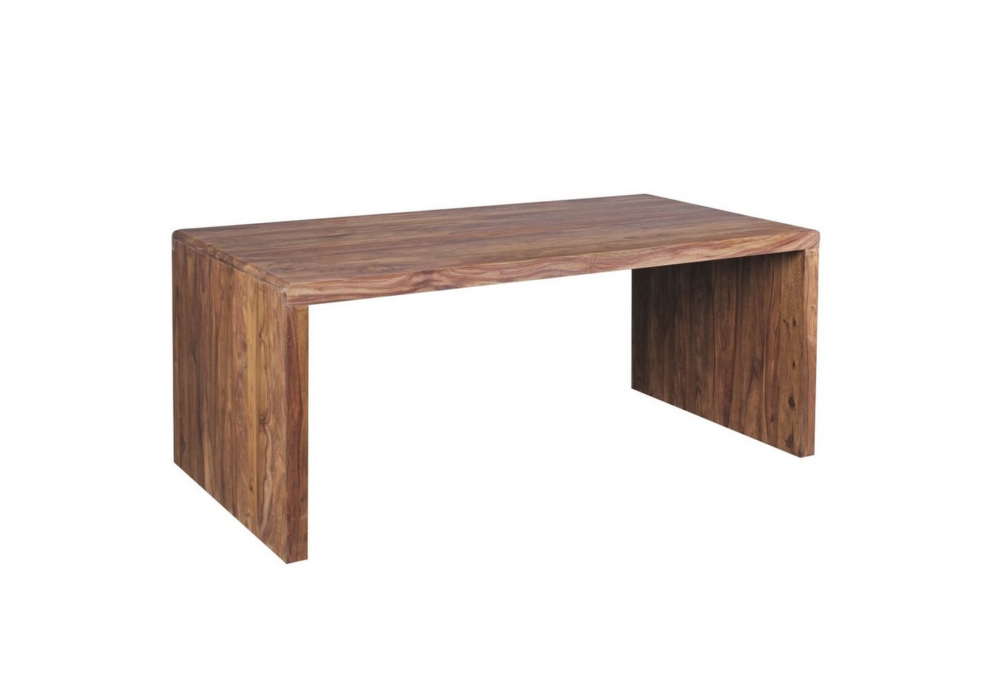 möbelando Schreibtisch Schreibtisch BOHA Massiv-Holz Sheesham Computertis, Schreibtisch BOHA Massiv-Holz Sheesham Computertisch 180 cm breit Echtholz Design Ablage Büro-Tisch Landhaus-Stil von möbelando