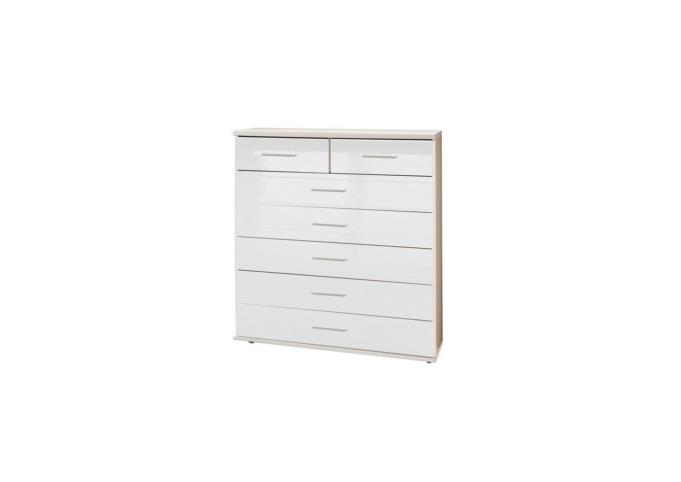 Wimex Schubkastenkommode in HOCHGLANZ LACK WEISS - 90x106x40cm (BxHxT) von Wimex