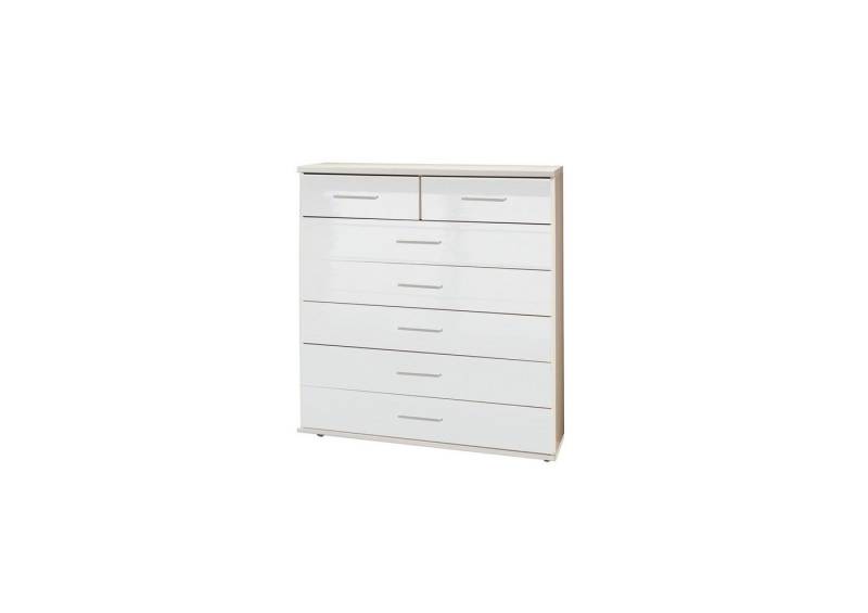 Wimex Schubkastenkommode in HOCHGLANZ LACK WEISS - 90x106x40cm (BxHxT) von Wimex