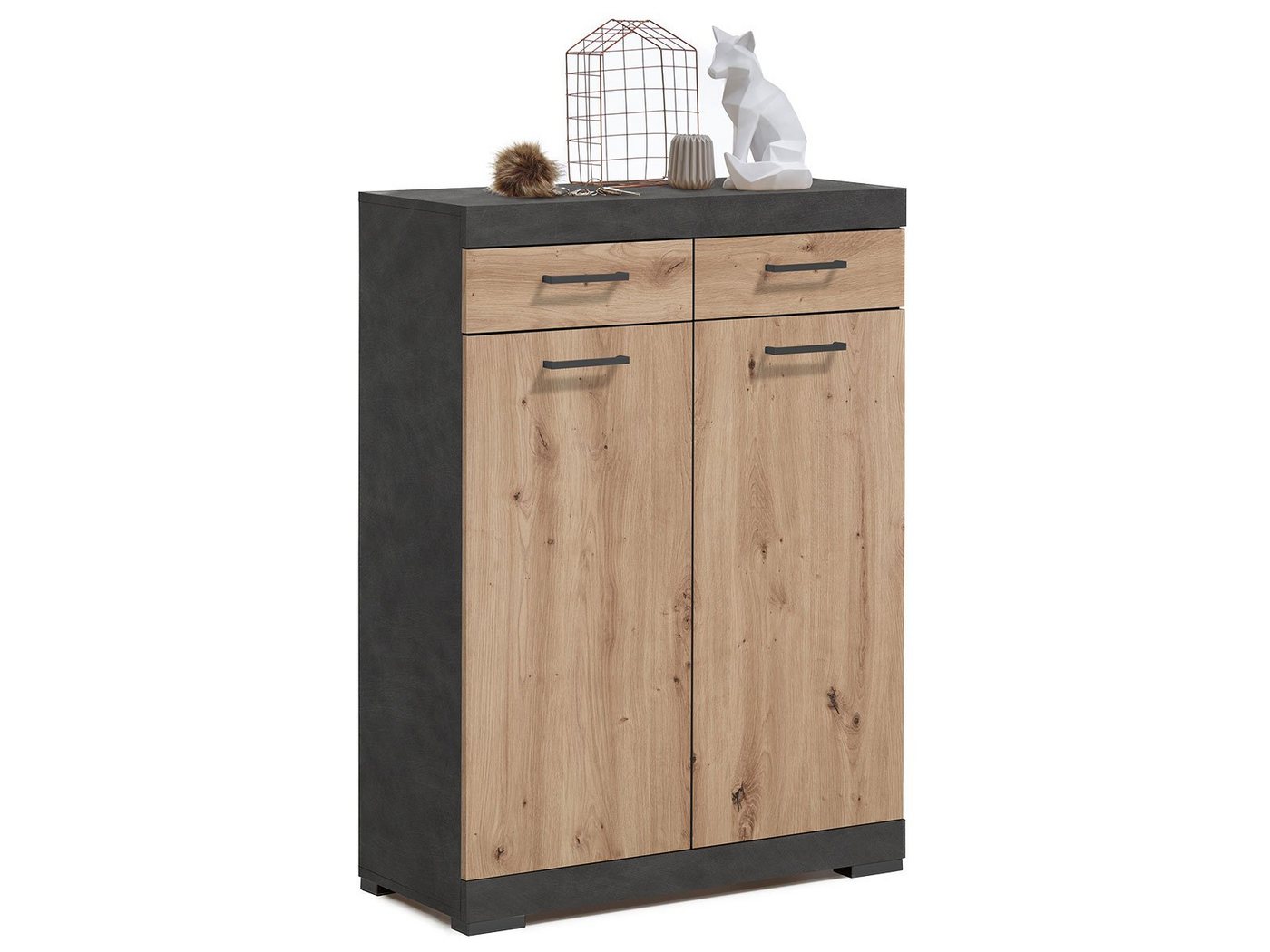 PREISBRECHER Schuhschrank Birkenhead 80 x 109,5 x 35 cm (B/H/T) von PREISBRECHER