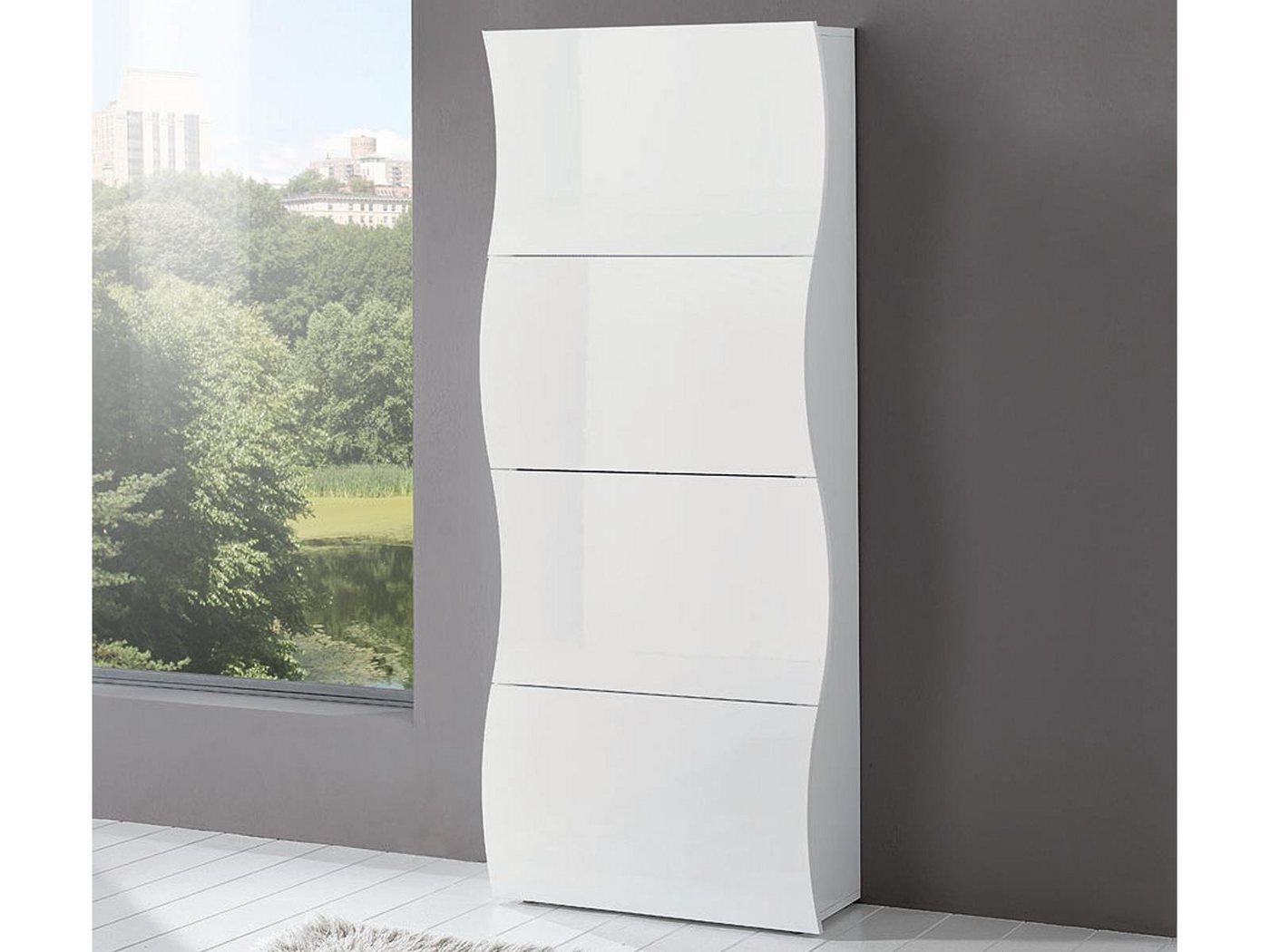 möbelando Schuhschrank Onda 71 x 161 x 27 cm (B/H/T) möbelando Schuhschrank Onda 71 x 161 x 27 cm (B/H/T) von möbelando