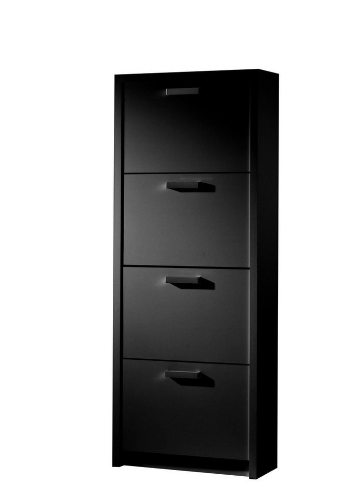 möbelando Schuhschrank Schuhschrank >Brady< in - 64x164x24cm (BxHxT) 64 x 164 x 24 cm (B/H/T) von möbelando