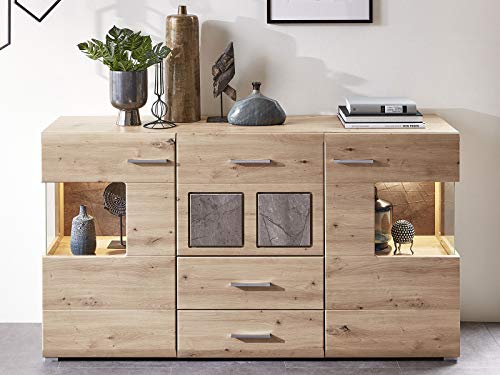 möbelando Sideboard Anrichte Standschrank Kommode Beistellschrank Schrank Springhill I von möbelando