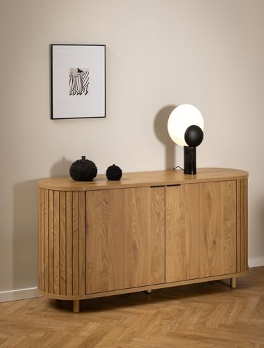 möbelando Sideboard >Colima< in natürlich, MDF - 160x80x45cm (BxHxT) von möbelando