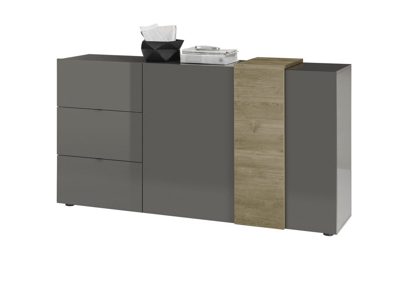 möbelando Sideboard POSITANO (B/H/T: 181x94x44 cm), 181 x 94 x 44 cm (B/H/T) von möbelando