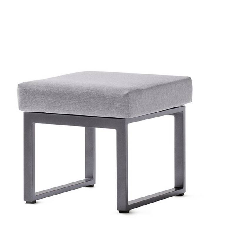 Sieger Gartenmöbel Sitzhocker (Einzelhocker) in hellgrau - 48x45x48 (BxHxT) (Einzelhocker) von Sieger Gartenmöbel