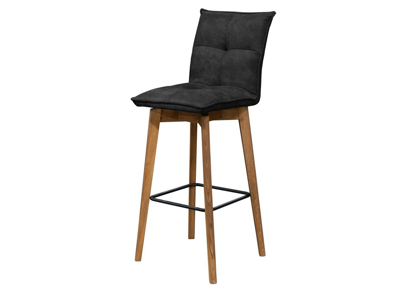 G+K Möbelvertriebs GmbH Stuhl aus Eiche in schwarz / Anthrazit (BxHxT: 43x112x50 cm) von G+K Möbelvertriebs GmbH