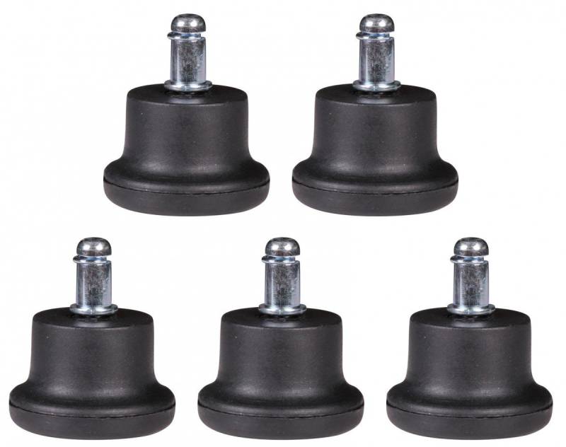 möbelando Möbelkufe 5er Set Design Kunststoff Bodengleiter / Fußgleiter für Bürostuhl, (5er Set), 5 x 5 x 5 x 5 cm (B/D/H/L) von möbelando