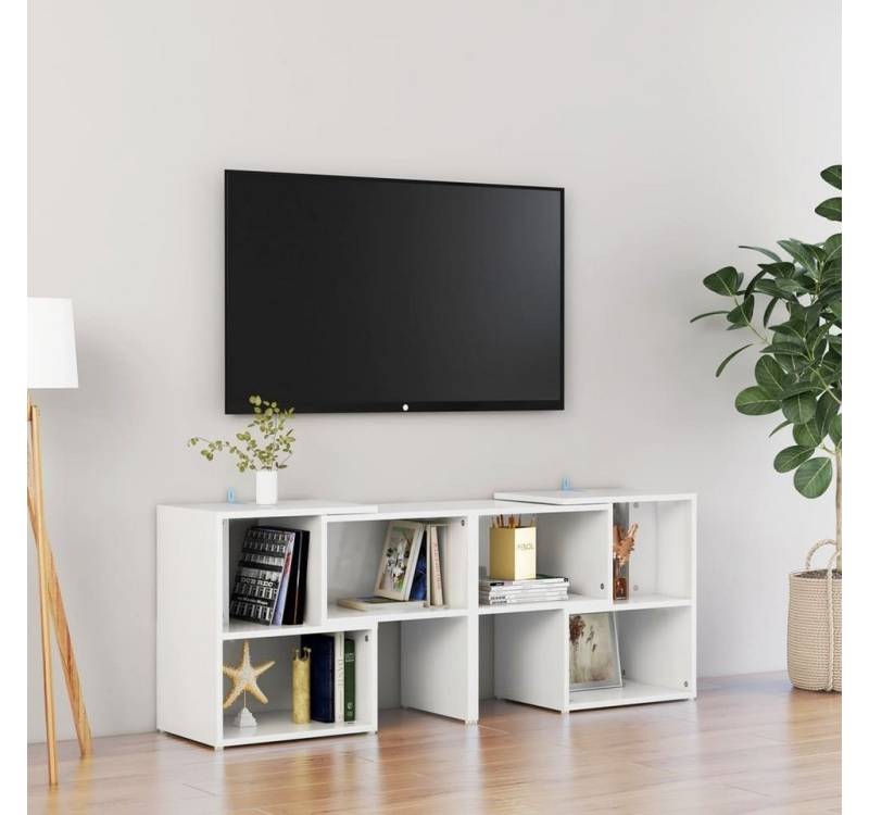 möbelando TV-Board 3008169 (LxBxH: 30x104x52 cm), in Hochglanz-Weiß von möbelando