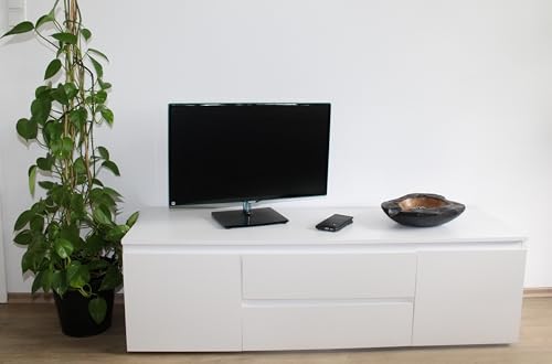 möbelando TV-Board >7032-11.11< in Weiß matt, Holzwerkstoff - 141x42x45cm (BxHxT) von möbelando