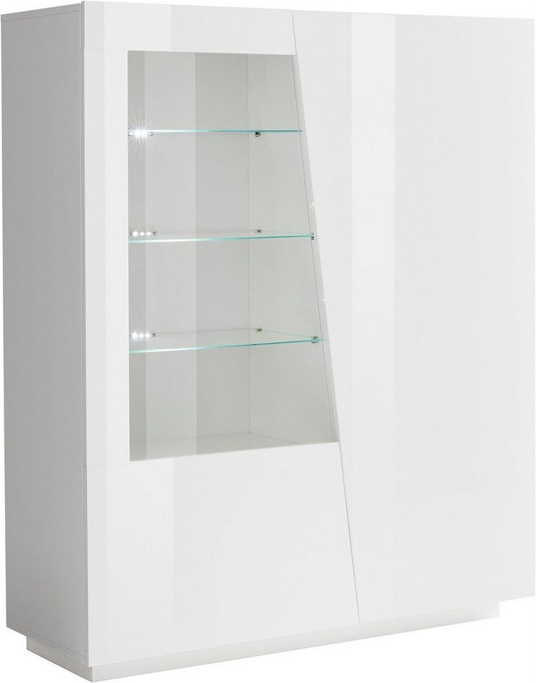 möbelando Vitrine Viterbo 120 x 146 x 43 cm (B/H/T) von möbelando