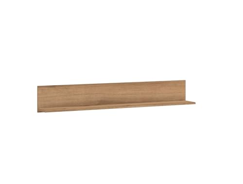 möbelando Wandboard >DELAMAR< in Coast Evoke Eiche DEKOR - 135x22x22cm (BxHxT) von möbelando