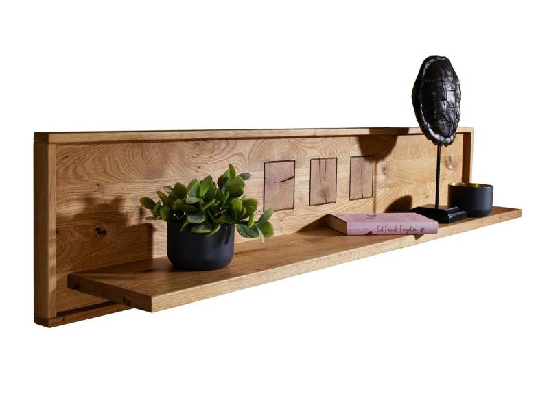 G+K Möbelvertriebs GmbH Wandboard aus Wildeiche in natur geölt, BxHxT: 178x30x22 cm von G+K Möbelvertriebs GmbH