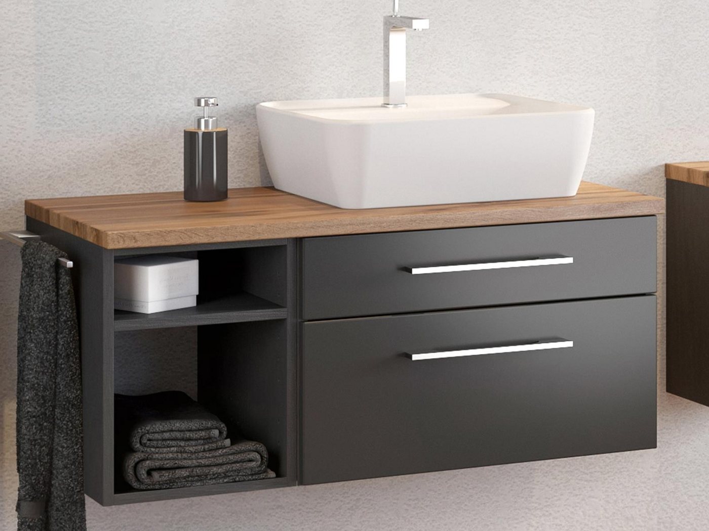 HELD MÖBEL Waschbeckenunterschrank 90 x 41 x 47 cm (B/H/T) von HELD MÖBEL