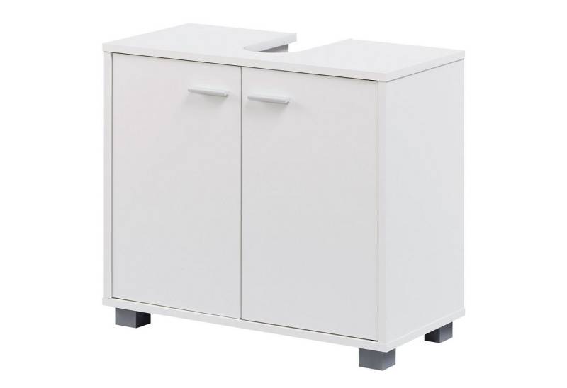 möbelando Waschbeckenunterschrank Design Waschbeckenunterschrank WL1.344 Badunterschrank mit 2 Türen 30 x 55 x 60 cm (B/H/L) von möbelando