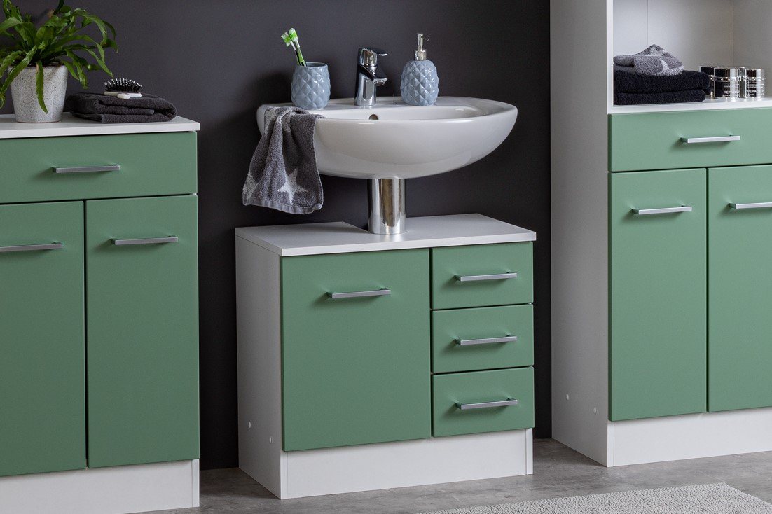 freiraum Waschbeckenunterschrank Riga 60 x 54 x 35 cm (B/H/T) freiraum Waschbeckenunterschrank Riga 60 x 54 x 35 cm (B/H/T) von freiraum