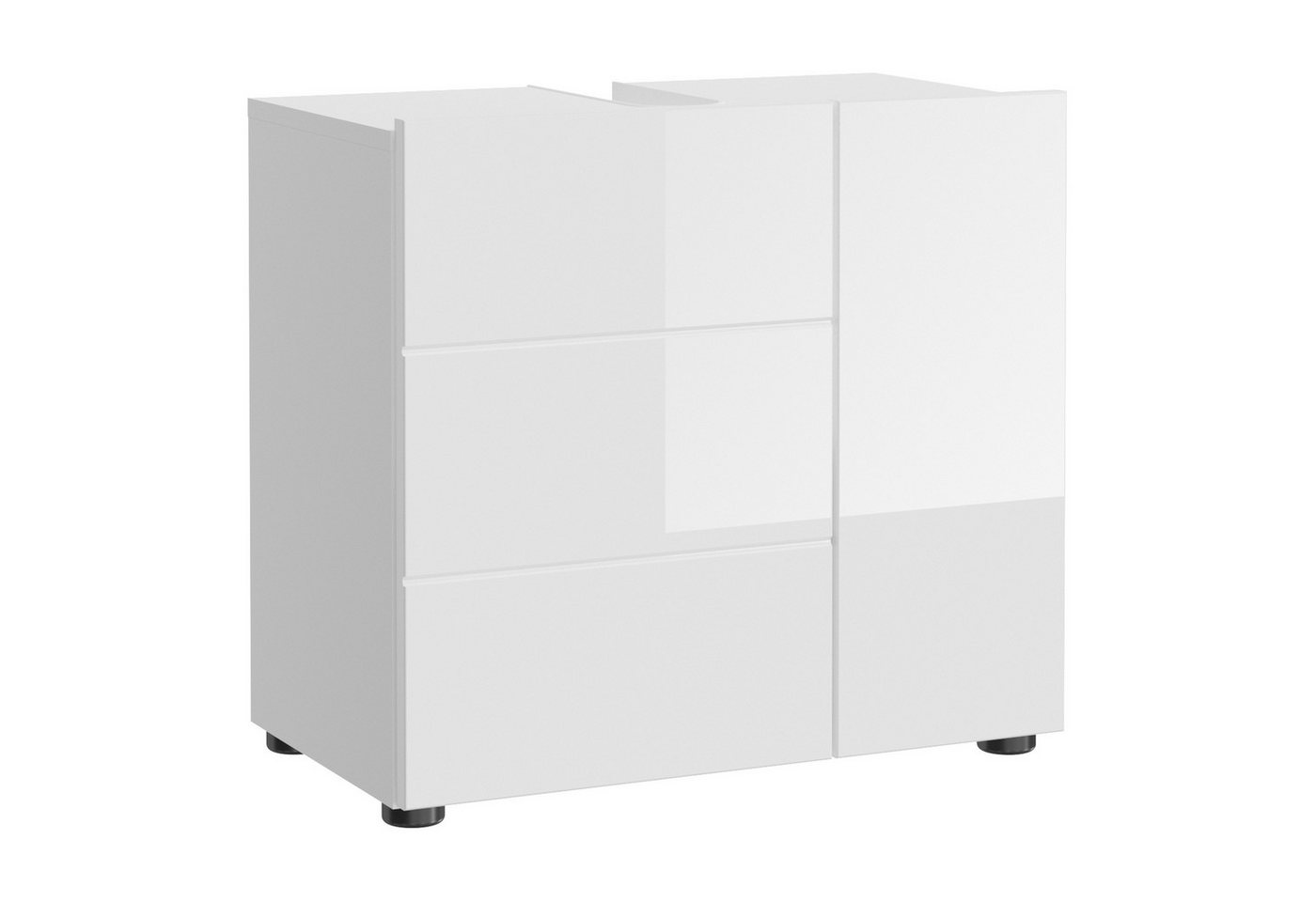 möbelando Waschbeckenunterschrank Vira 60 x 56 x 34 cm (B/H/T) von möbelando