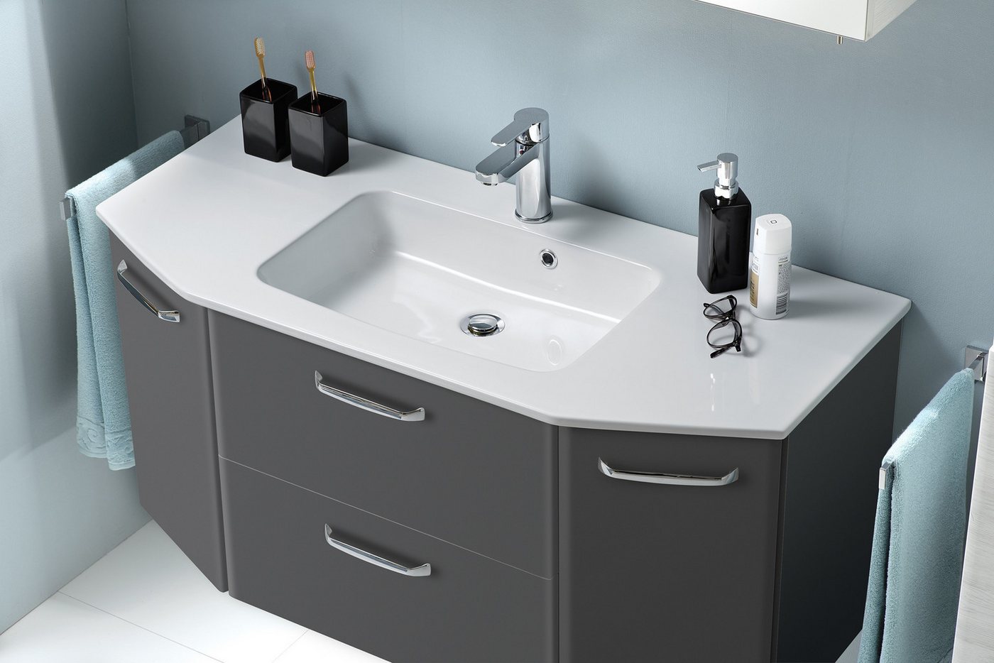 möbelando Waschtisch-Set Quickset 327, 112 x 53,3 x 49 cm (B/H/T) möbelando Waschtisch-Set Quickset 327, 112 x 53,3 x 49 cm (B/H/T) von möbelando