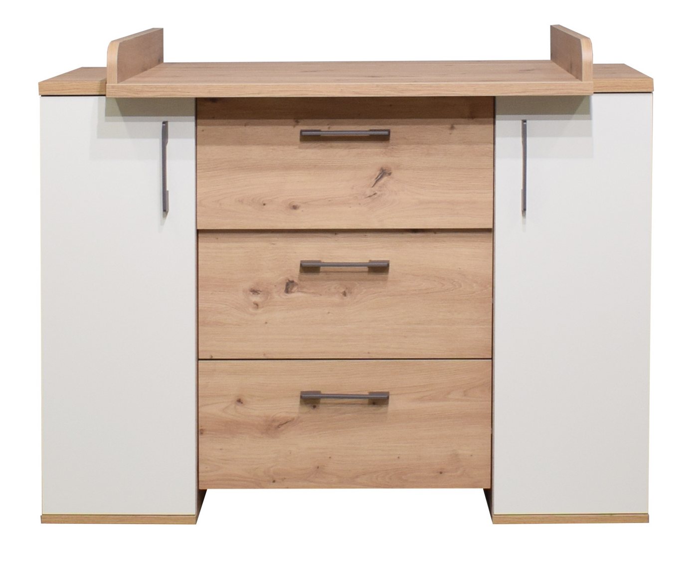 Mäusbacher Wickelkommode in asteiche / weiß matt lack mit 3 Schubladen und 2 Türen Mäusbacher Wickelkommode in asteiche / weiß matt lack mit 3 Schubladen und 2 Türen von Mäusbacher