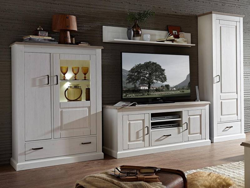 WOHN CONCEPT Premium Möbel Wohnwand 348 x 204 x 52 cm (B/H/T) von WOHN CONCEPT Premium Möbel