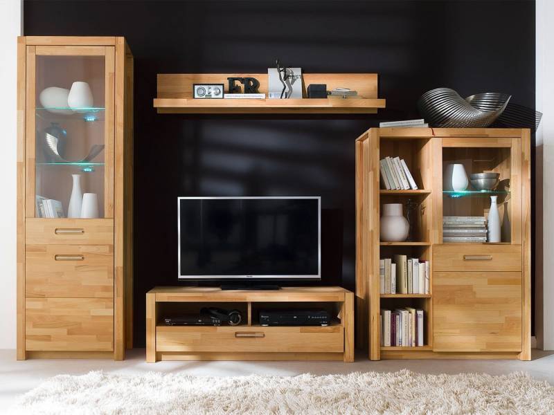 möbelando Wohnwand Leduc, (4-St), 309 x 203 x 46 cm (B/H/T) von möbelando