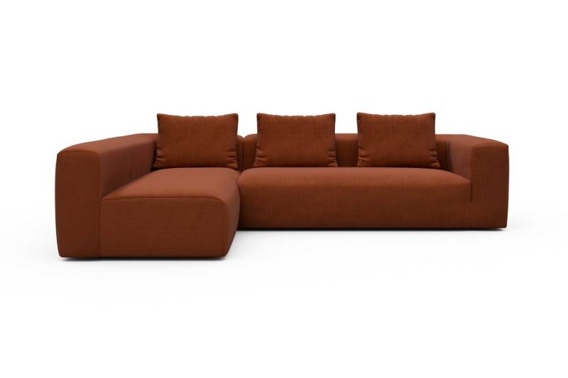 moebelfaktor Ecksofa Fred 2x 2,5-Sitzer links offen, Modular, tief, komfortabel, breite Armlehnen von moebelfaktor
