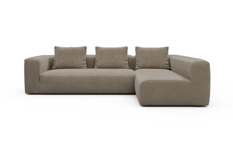 moebelfaktor Ecksofa Fred 2x 2,5-Sitzer rechts offen, Modular, tief, komfortabel, breite Armlehnen von moebelfaktor