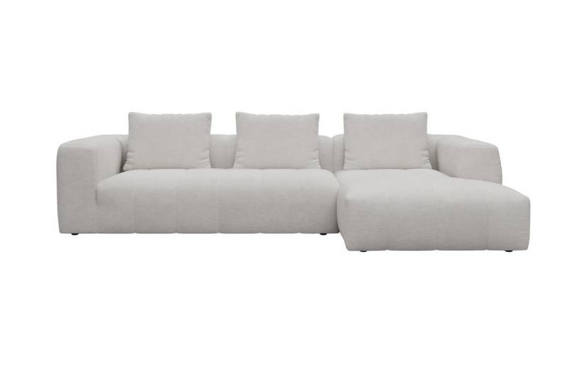 moebelfaktor Ecksofa Hugo 2,5-Sitzer Armlehne links mit Chaiselongue, Modular, ohne sichtbare Füße, durchgehende Steppung von moebelfaktor