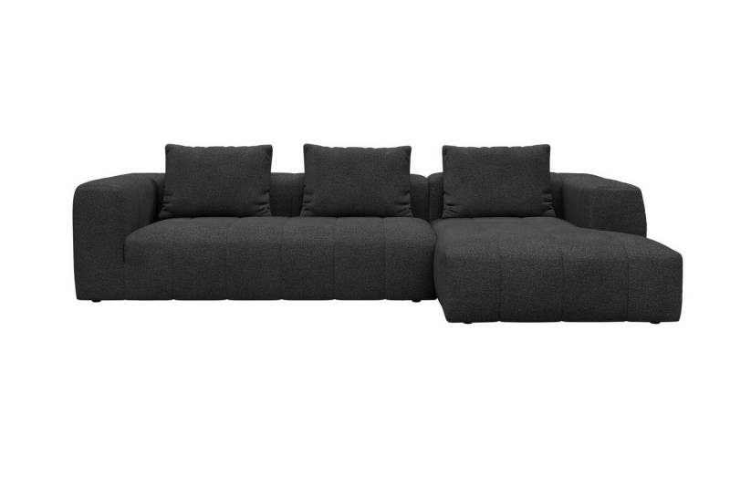 moebelfaktor Ecksofa Hugo 2,5-Sitzer Armlehne links mit Chaiselongue, Modular, ohne sichtbare Füße, durchgehende Steppung von moebelfaktor