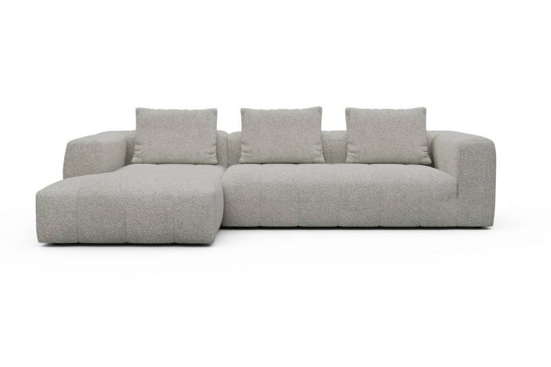 moebelfaktor Ecksofa Hugo 2,5-Sitzer Armlehne rechts mit Chaiselongue, Modular, ohne sichtbare Füße, durchgehende Steppung von moebelfaktor