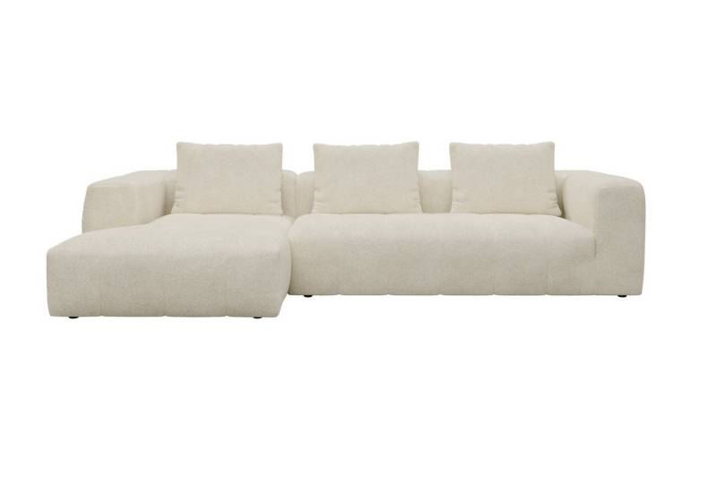 moebelfaktor Ecksofa Hugo 2,5-Sitzer Armlehne rechts mit Chaiselongue, Modular, ohne sichtbare Füße, durchgehende Steppung von moebelfaktor