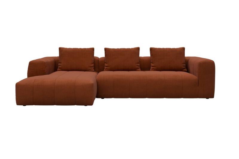 moebelfaktor Ecksofa Hugo 2,5-Sitzer Armlehne rechts mit Chaiselongue, Modular, ohne sichtbare Füße, durchgehende Steppung von moebelfaktor