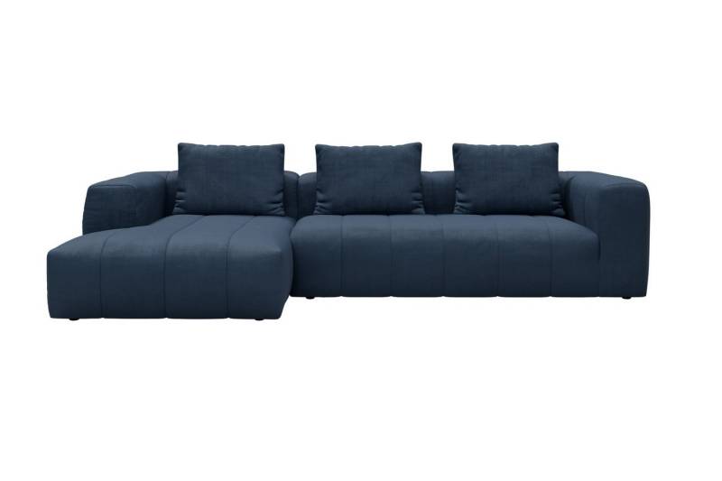 moebelfaktor Ecksofa Hugo 2,5-Sitzer Armlehne rechts mit Chaiselongue, Modular, ohne sichtbare Füße, durchgehende Steppung von moebelfaktor