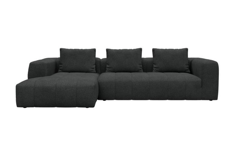 moebelfaktor Ecksofa Hugo 2,5-Sitzer Armlehne rechts mit Chaiselongue, Modular, ohne sichtbare Füße, durchgehende Steppung von moebelfaktor