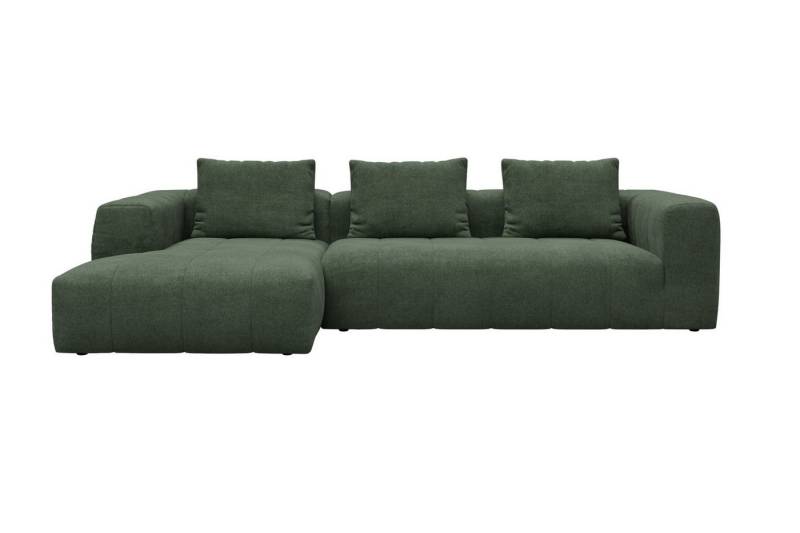 moebelfaktor Ecksofa Hugo 2,5-Sitzer Armlehne rechts mit Chaiselongue, Modular, ohne sichtbare Füße, durchgehende Steppung von moebelfaktor