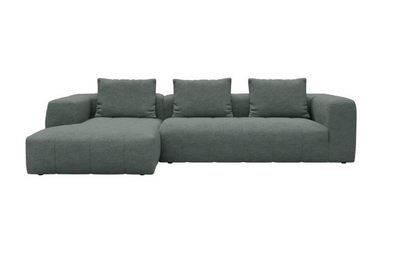 moebelfaktor Ecksofa Hugo 2,5-Sitzer Armlehne rechts mit Chaiselongue, Modular, ohne sichtbare Füße, durchgehende Steppung von moebelfaktor