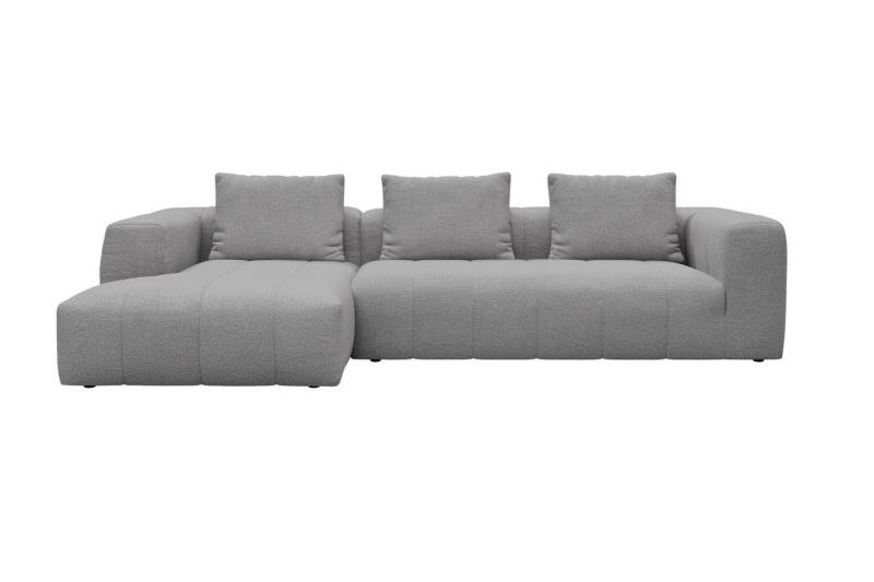 moebelfaktor Ecksofa Hugo 2,5-Sitzer Armlehne rechts mit Chaiselongue, Modular, ohne sichtbare Füße, durchgehende Steppung von moebelfaktor