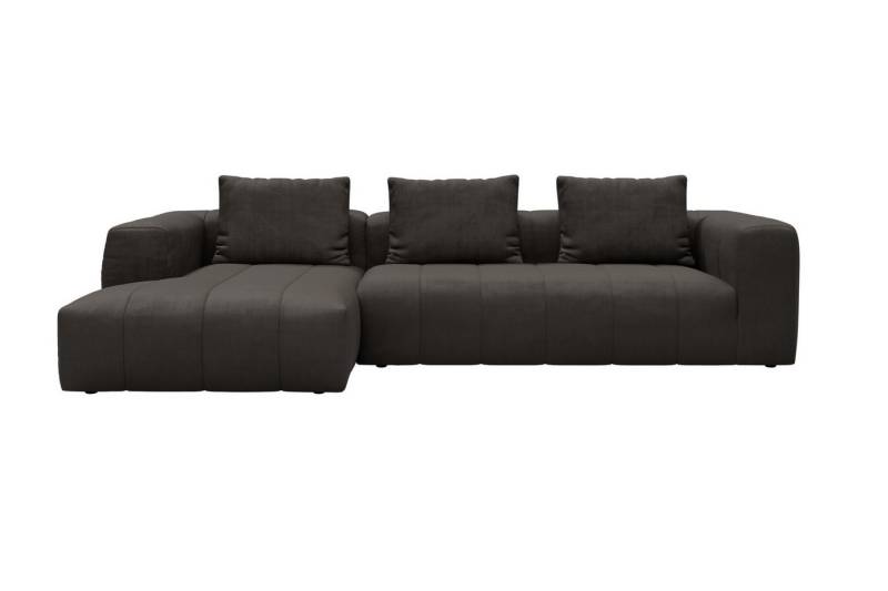 moebelfaktor Ecksofa Hugo 2,5-Sitzer Armlehne rechts mit Chaiselongue, Modular, ohne sichtbare Füße, durchgehende Steppung von moebelfaktor