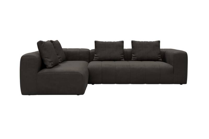 moebelfaktor Ecksofa Hugo 2x 2,5-Sitzer Armlehne rechts, Modular, ohne sichtbare Füße, durchgehende Steppung von moebelfaktor