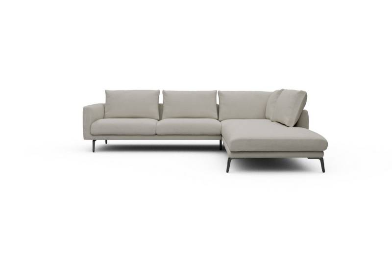 moebelfaktor Ecksofa Karl Relax-Ecke rechts mit 2,5-Sitzer, Schlanker Rahmen, geneigte Armlehne, italienischer Look von moebelfaktor